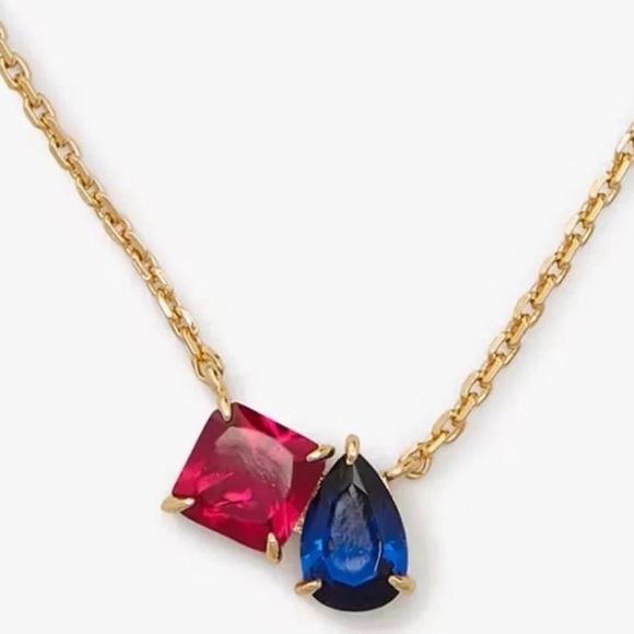 $58 Kate Spade Showtime Toi Et Moi Pendant
Blue - Picture 7 of 7